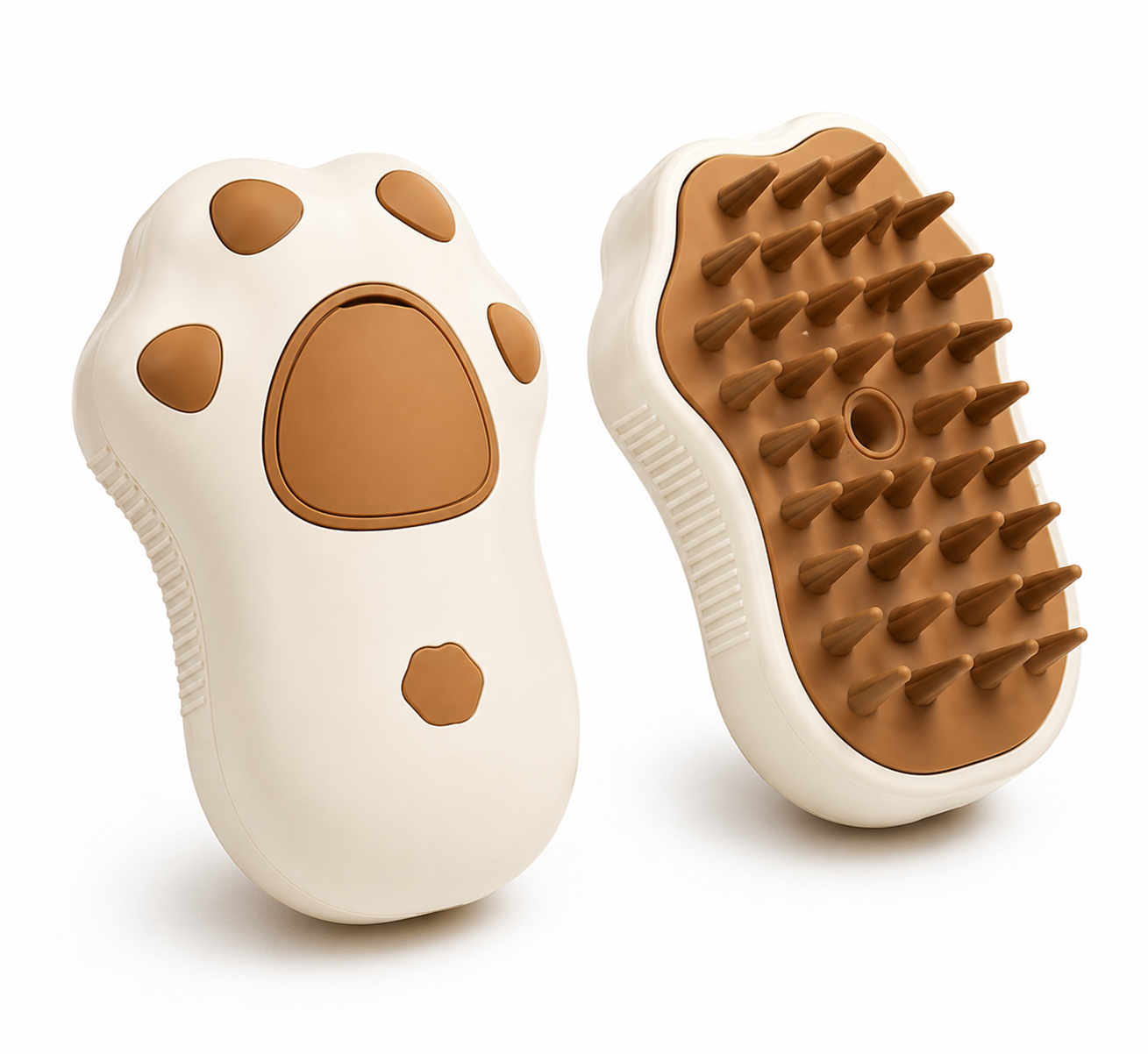 Brosse Vapeur — Massage & Toilettage 3 en 1